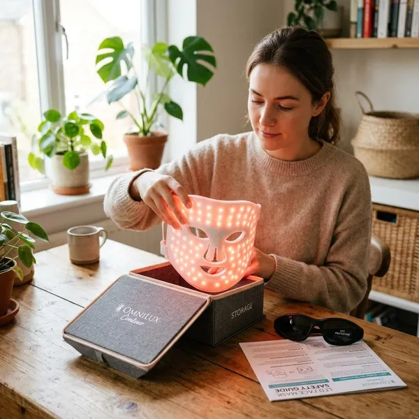 How to use an LED mask safely around your eyes