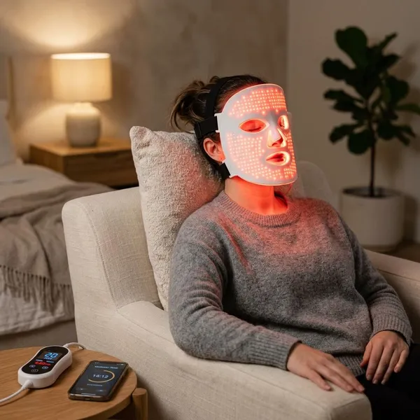 How to use a 630 nm red light therapy mask