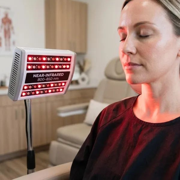 How does 800–850 nm near-infrared light work?