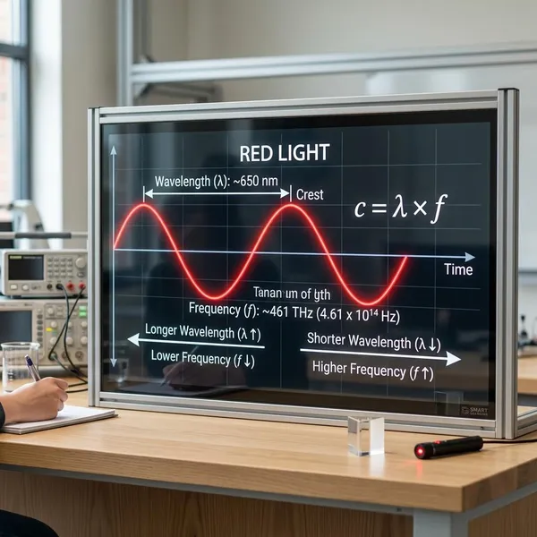 How are wavelength and frequency related?